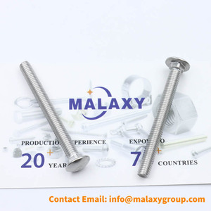 MALAXY Gros Stock Gb12 Grande Tête Plate Demi-Tête Vis Fer Galvanisé Boulons de Transport pour Pont Rack Étagère Matériau en Acier - Product Image 6
