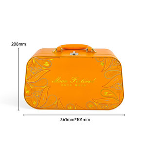 Tùy Chỉnh Rỗng Túi Xách Hình Cấp Thực Phẩm Kim Loại Hộp Thiếc Cookie Sô Cô La Lon Thiếc Với Xử Lý Bánh Bao Bì Lớn Tin Hộp Ăn Trưa - Product Image 5