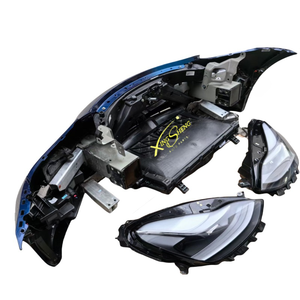Original usado para Tesla Modelo <span class=keywords><strong>3</strong></span> parachoques delantero y rejilla radiador faro guardabarros con recortes de luz antiniebla arnés de cableado de Radar - Product Image 5