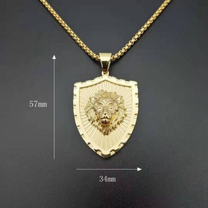 Collar con Colgante de León de Acero Inoxidable con Recubrimiento PVD Antidesvanecimiento, Joyería de Moda - Product Image 5