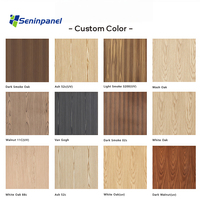 Panneau acoustique moderne en lattes de bois Seninpanel avec couleurs personnalisées pour la décoration murale d'hôtel et les solutions de traitement acoustique