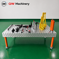 Table de soudage spéciale robotisée nitrurée, plateforme de fixation modulaire flexible 3D pour station de soudage automatisée