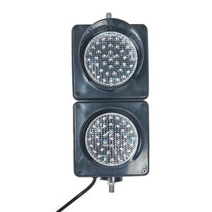 High Brightness LED PC <strong>Traffic</strong> <strong>Signal</strong> 300M Visibility 2-Lamp Red Green AC85-265V Industrial Park Roadway Intersection High - Product Image 2