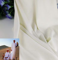 Kain Chiffon Poliester Anti-statis Grosir untuk Jubah Arab Thobe Galabia Abaya Penggunaan Luar Ruangan & Mobil
