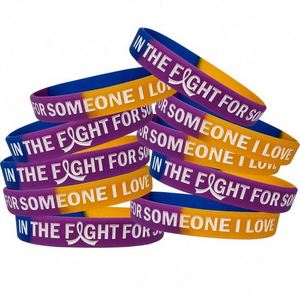 Bracelets personnalisés en gros avec logo, impression sur soie gaufrée, bracelets segmentés débossés - Product Image 3