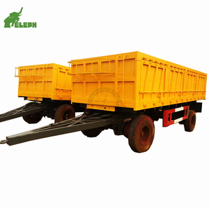 1 + 2 Trục 20ft loại hộp End Dump Trailer thủy lực trang trại Dumper Trailer với vẽ thanh - Product Image 6
