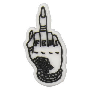 <span class=keywords><strong>2026</strong></span> Nieuwe Ontwerp Middelvinger Schoen Charme Rotsschoen Charme Vinger Handschoen Bedel Voor Klompen Decoratie - Product Image 3