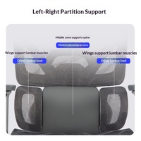 Chaise de bureau ergonomique en maille Yazhi avec base 5 étoiles et accoudoirs 3D - Chaise de bureau inclinable et réglable en hauteur pour la maison/le dortoir étudiant