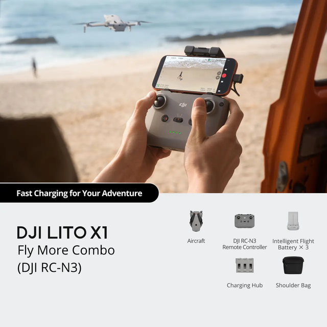 Lito X1 N3 Beginner Drone Under 249g 4K Camera LiDAR Omnidirectional Obstacle Avoidance Follow Me RC Quadcopter for Travel
