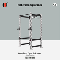 Série professionnelle de cages de musculation à cadre complet en acier pour usage commercial, machine de gym YJCJ FITNESS 125KG certifiée CE