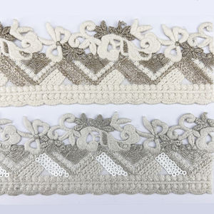 Di alta qualità in pizzo di seta di latte francese federa per la casa arredamento decorativo ricamo <span class=keywords><strong>etnico</strong></span> nastro - Product Image 3