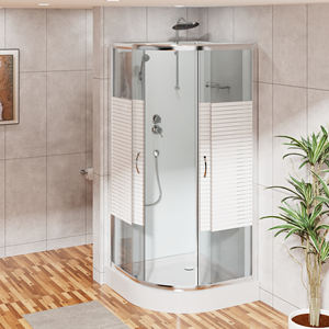 Cabina <span class=keywords><strong>de</strong></span> <span class=keywords><strong>ducha</strong></span> <span class=keywords><strong>de</strong></span> vidrio <span class=keywords><strong>con</strong></span> puerta corredera moderna <span class=keywords><strong>de</strong></span> 6mm <span class=keywords><strong>de</strong></span> grosor <span class=keywords><strong>con</strong></span> panel pintado blanco para baño y salas <span class=keywords><strong>de</strong></span> vapor - Product Image 3