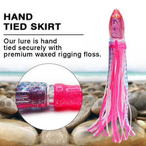 9 אינץ '115g כפול חצאית טונה מרלין פיתיון גדול שרף ראש דיג לפתות 6 צבעים דיג בים למשחק גדול & טרולים - Product Image 4