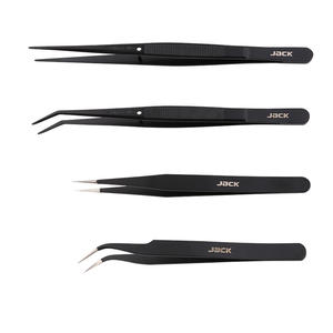 Pinces à épiler en acier inoxydable Jack, outils à main faits à la main, pinces à épiler, pinces pointues, courbées, outils spéciaux pour la réparation, outil pour machine à coudre - Product Image 6
