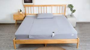 Lenzuola in tessuto di cotone organico argento 400TC montate mezza regina/King Size 15FT cordone EMF terapia di sicurezza di messa a terra personalizzata - Product Image 3