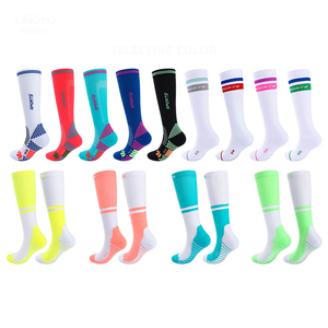 Long Style Breathable Super Soft High Elastic Colorful Compression Soccer Jogging Cycling Sport Socks for Men <strong>Prevent</strong> <strong>Varicose</strong> - Product Image 6