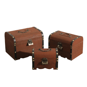 Công Suất Lớn Rắn Gỗ Miễn Phí Đứng Hộp Cổ Điển Lưu Trữ Con Heo Đất Ngân Hàng Hộp Với Khóa Chìa Khóa Cho Trẻ Em Trang Trí Nội Thất Quà Tặng Tiết Kiệm Nồi - Product Image 1