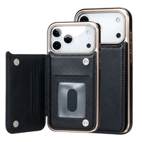 Volnerflederen portemonnee hoesje voor iPhone 17/17 Pro/17 Pro Max met kaarthouder, magnetische klep, OEM/ODM fabrikant