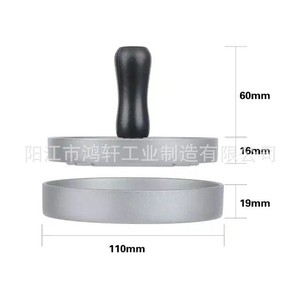 Prensa Redonda de Aluminio Fundido para Hamburguesas, Molde Manual para Carne, Herramienta de Cocina para Hacer Hamburguesas de Res y Camarones, Tamaño de 4 Pulgadas - Product Image 5
