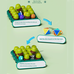 Aggiornamento della partita di memoria del cervello Teaser logico della difesa della pecora i bambini logici educativi del labirinto giochi per bambini giocattoli e giochi - Product Image 5