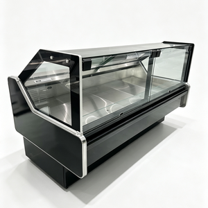 Vitrine réfrigérée commerciale à glace soufflée pour charcuterie et <span class=keywords><strong>boucherie</strong></span>, avec système de refroidissement par air et vitrine relevable en verre - Product Image 2