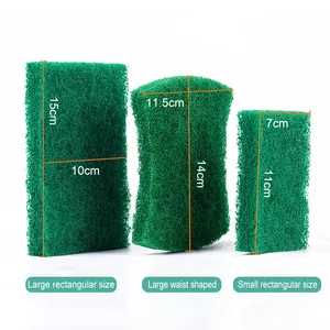 15*10*2cm tampon à récurer abrasif de qualité supérieure en vrac tampon à récurer Offre Spéciale produit de nettoyage de cuisine torchon en tissu épaissi