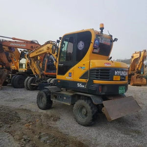 Pelle multifonction sur chenilles originale de la Corée Hyundai 55-7 Hyundai à haut rendement en bon état en vente - Product Image 1