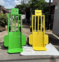 Chariot à main électrique à 4 roues robuste de la marque SHINEWELL avec treuil pour soulever des châteaux gonflables