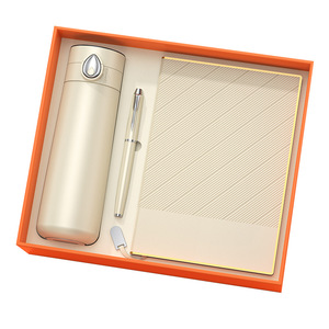 Coffret Cadeau d'Affaires pour le Nouvel An Chinois avec Tasse Isotherme en Acier Inoxydable, Logo Personnalisé, Design Minimaliste Portable pour Clients et Partenaires - Product Image 1