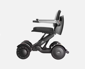 โรงงานนำเสนอรถเข็นไฟฟ้าพับได้คุณภาพสูงสำหรับทุกสภาพพื้นผิว พร้อมเบาะยกได้และพนักพิงสูงสำหรับผู้พิการ - Product Image 3