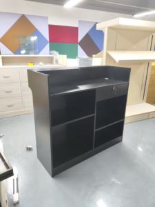 Kassa voor supermarkt, roestvrij staal + MDF, fabrieksmatige massaproductie voor winkels - Product Image 3