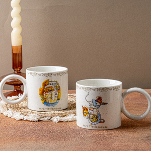Tazas de cerámica <span class=keywords><strong>Beatrix</strong></span> Potter, vasos de porcelana con asas redondas, tazas de cuentos Vintage para el hogar - Product Image 5