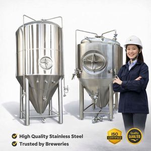 Ace Isobaric Fermenter Craft Beer Fermenting Equipment Cooling Jacketed Conical Fermenter Unitank 500L 1000L 2000L - Product Image 1