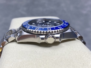 Reloj Mecánico de Lujo, Super Calidad, Resistente al Agua, 40mm, Fábrica AR, Acero 904L, Movimiento 3285, Cerámica Azul, Diver GMT Blueberry - Product Image 4
