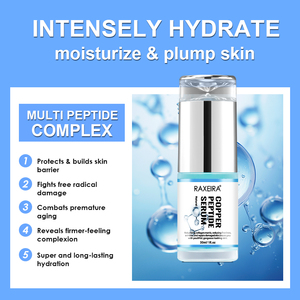 El mejor suero facial antiarrugas, antienvejecimiento, cuidado de la piel, productos ordinarios para la piel, suero de ácido hialurónico, péptido de cobre azul - Product Image 3