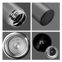 Termo Electrónico OEM con Pantalla LED Digital de Temperatura, Acero Inoxidable, Capacidad de 350-1000 ml, 12-24 Horas de Aislamiento Térmico para el Hogar