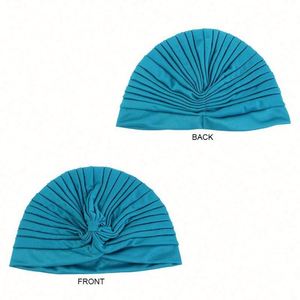 Venta al por Mayor de Accesorios para el Cabello Multifuncionales de Moda para Exteriores, Juego de 3 Turbantes de Poliéster RTS, Pañuelos para la Cabeza Musulmanes, Gorros de Color Sólido - Product Image 3