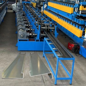 Hochwertige Vollautomatische Breitenverstellbare Stahlkonstruktion 4\" bis 12\" C U <span class=keywords><strong>Z</strong></span> Pfettenprofil-Rollformmaschine mit Garantie - Product Image 1