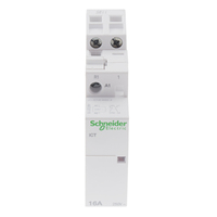 Contattore di controllo motore A9C22115, 1,3 W, bobina 24 V CA, contatti 16 A, 250 V CA, 2 poli, 1 NO/1 NC, serie Acti9 iCT
