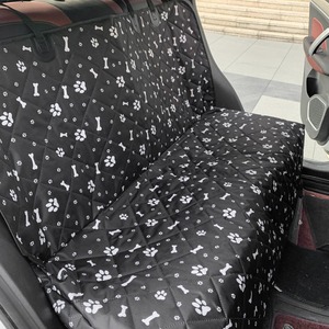 Funda de Asiento de <span class=keywords><strong>Coche</strong></span> para Perro, Diseño Moderno con Estampado de Huellas, Acolchada, Impermeable, Antiarañazos, Lavable - Product Image 4