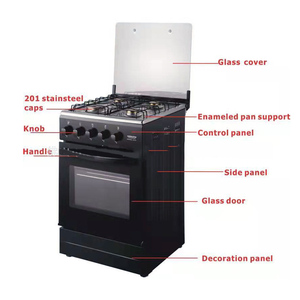 Nueva Apariencia, <span class=keywords><strong>Precio</strong></span> Bajo, Cocina Empotrada 2 en 1, Multifuncional, Estufa de <span class=keywords><strong>Gas</strong></span> con 5 Quemadores y 4 Placas, Estufa de <span class=keywords><strong>Gas</strong></span> Independiente con Horno - Product Image 2