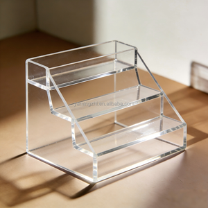 Étagère de présentation en acrylique transparente à plusieurs niveaux, design moderne, <span class=keywords><strong>petite</strong></span>, pour figurines, desserts, cosmétiques - Product Image 3