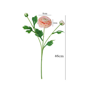 Venta al por mayor de fábrica: Flores artificiales de ranúnculo de tacto real, tipo margarita, para decoración del hogar, bodas, ramo de novia, arreglos florales. - Product Image 2