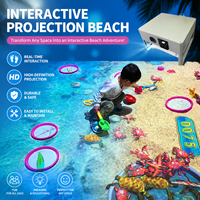 Jeu interactif de projection sur sable avec détection de mouvement pour sol, équipement de piscine à sable pour enfants, idéal pour les centres commerciaux et les aires de jeux intérieures