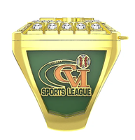 Bague de champion MVP pour homme plaquée or, certifiée CMA, bijoux personnalisés avec pierres précieuses pour athlètes, jeunes, basketball, baseball, anniversaire
