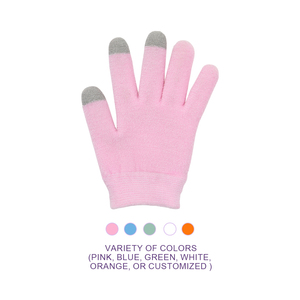 Gants en gel hydratants en silicone souple OEM, gants de spa en gel, gants exfoliants naturels - Product Image 6