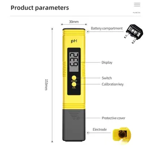 Lcd Digitale Ph Pen Water Quality Tester Pocket Draagbare Ph Meter Tester Met Atc Voor Water