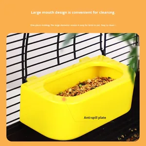 Nouveaux accessoires de <span class=keywords><strong>cage</strong></span> à oiseaux en plastique abreuvoir automatique bol de nourriture et de boisson pour oiseaux pour nourrir les oiseaux - Product Image 3