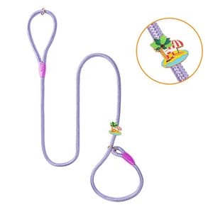 Robuste <span class=keywords><strong>Nylon</strong></span> P-Blei Hunde leinen Anti-Burst Pet Walking Lead mit festem Muster und Schal Dekoration - Product Image 4