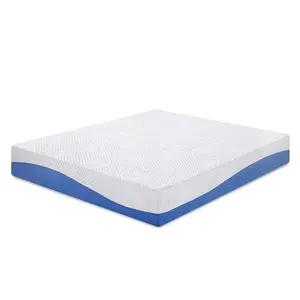 Matelas thermo-neuf en mousse à mémoire de forme, 10 pouces, avec couvercle en bambou